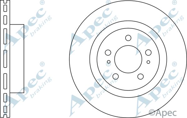 APEC BRAKING Тормозной диск DSK2914